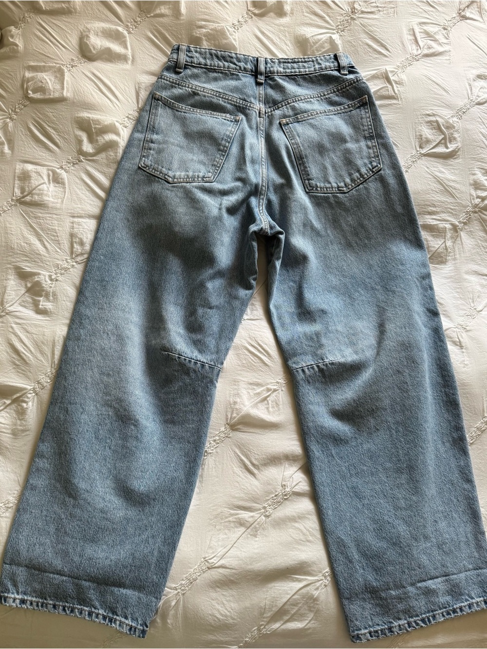 Zara Light Blue Barrel Jeans - Picture 2 of 7